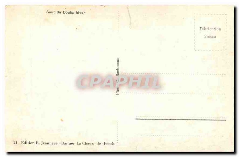 Postcard Old Sout Doubs winter