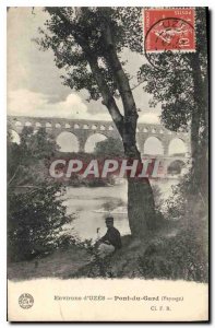 Postcard Old Surroundings Uzes Pont du Gard Landscape