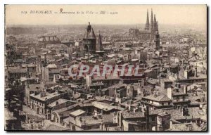 Postcard Old Bordeaux City Panorama