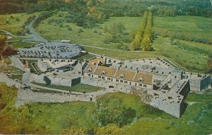 Aerial View Fort Ticonderoga Showing Star Redoubts Adirondacks New York pm 1954