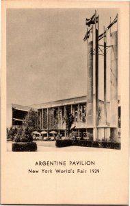 Argentine Pavilion 1939 New York Worlds Fair Vintage Postcard C34