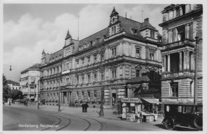 Heidelberg Reichspost News Vendor Kiosk Germany Old Real Photo Postcard