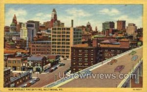 New Viaduct & Skyline - Baltimore, Maryland MD  