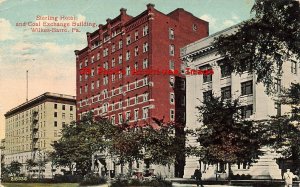 PA, Wilkes-Barre, Pennsylvania, Sterling Hotel, Coal Exchange Bldg, 1915 PM