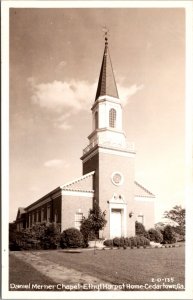 Real Photo Postcard Daniel Merner Chapel Ethyl Harpst Home in Cedartown, Georgia