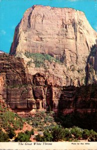 Utah Zion National Park The Great White Throne 1979