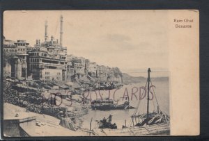 India Postcard - Ram Ghat, Benares       RS17469