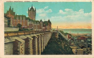 Canada Quebec Chateau Frontenac Vintage Postcard 07.50