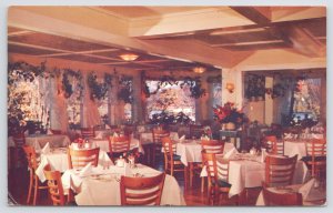 State View~Lake Placid NY~The Homestead & Cottages~Dining Room~Vintage Postcard