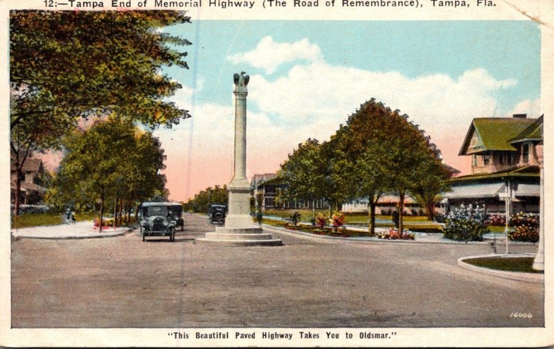 Florida Tampa End Of Memorial Highway The Road Of Remembrance