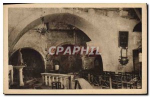 Old Postcard The Interior Beams of the Church St Vincent containing Remains o...