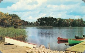 Canada Henderson Lake Lethbridge Alberta Vintage Postcard 08.09