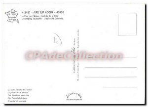 Postcard Modern Aire Sur Adour various views