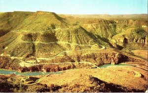 Switchbacks Through Salt River Canyon AZ Vintage Postcard Standard View Card 