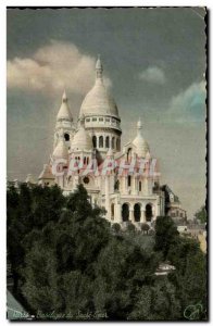 Old Postcard Paris Montmartre Sacre Coeur