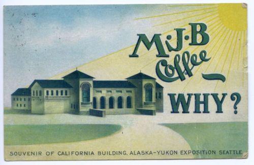 Rare M. J. B. Coffee Souvenir Alaska - Yukon Exposition S...