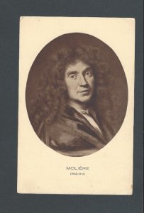 Post Card Moliere French Actor Playwright & Poet 1622-1673