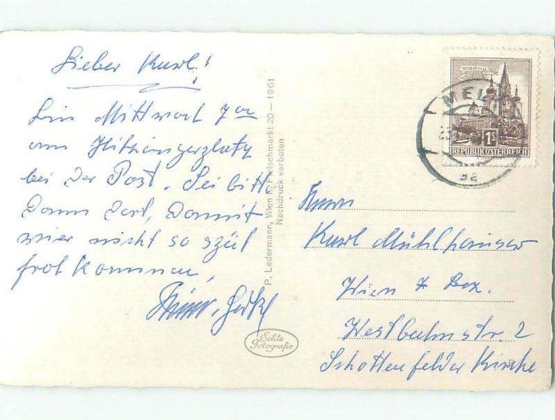 old rppc NICE VIEW Postmarked Stift Melk - Melk Lower Austria Austria i3499