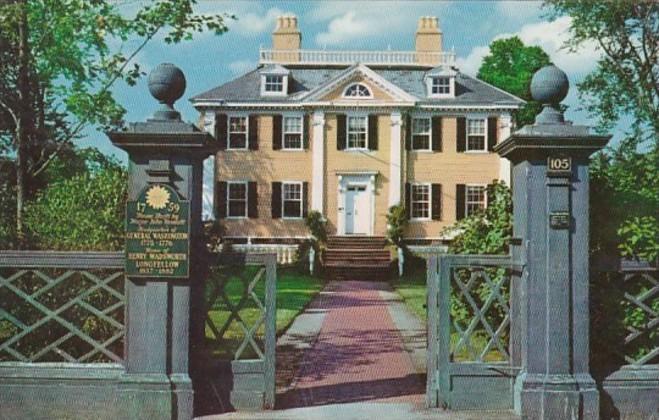 Massachusetts Cambridge The Longfellow Home 1959