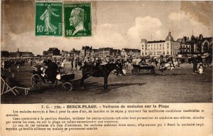 CPA Berck Plage Voitures de malades sur la Plage (909932)