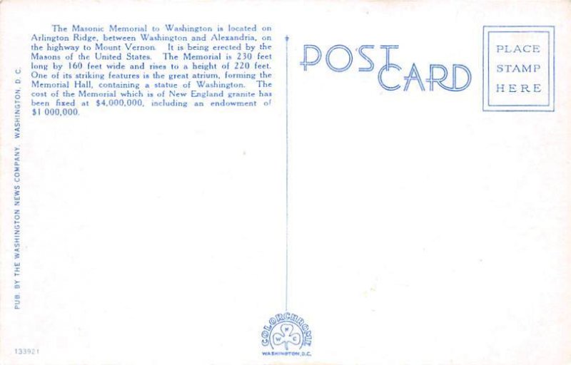 George Washington Masonic National Memorial Alexandria VA