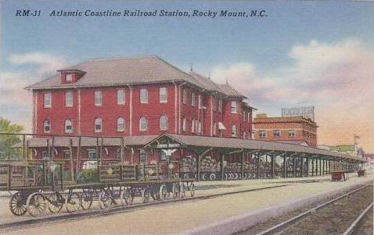 North Carolina Rocky Mount Atantic Coastline Railroad Station