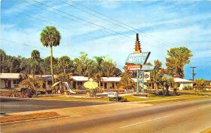 Ocala FL Shangri- La Motel Restaurant Postcard