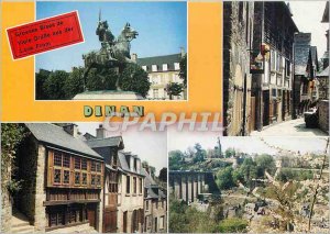 Modern Postcard Dinan Cotes d'Armor various Views