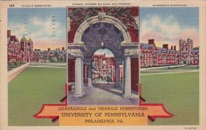 Pennsylvania Philadelphia Quadrangle And Triangel Dormitories University Of P...