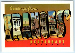 Large Letter FRANCES' RESTAURANT & DELI, Chicago Illinois IL ~ 4x6 Postcard