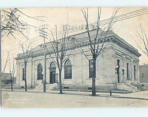 Divided-Back POST OFFICE SCENE Muncie Indiana IN d9019