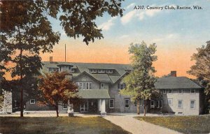 Racine Wisconsin Country Club Vintage Postcard AA43983