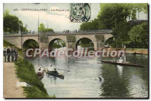 Old Postcard Joinville Le Pont Les Regates