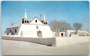 Postcard - Old Church of St. Augustine - Isleta, New Mexico 
