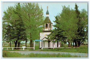 c1960 Scenic View Busy Center Russian Church Kenai Alaska AK Vintage Postcard