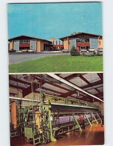 Postcard Swiss Miss, Textile Mart, New Glarus, Wisconsin