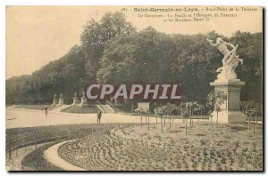 Old Postcard Saint Germain en Laye Rond Point de la Terrasse The Rosarium Lea...