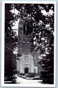 1952 Beaumont Clock Tower Michigan State College East Lansing Michigan Postcard