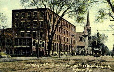 Cushman & Hollis Shoe Factory in Auburn, Maine