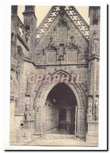 The Folgoet Old Postcard The portal apostles