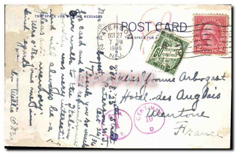 Old Postcard Passaic Falls Niagara Falls Paterson