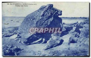 Old Postcard Saint Brevin Ocean Loire Inf Rock Bear