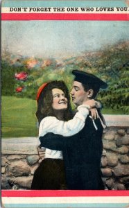 postcard Soldier & Sailor Loves Bamforth 560 Don't Forget the one who loves you