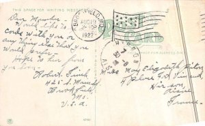 Brookfield Missouri view from street of Elliott Hotel antique pc DD7588