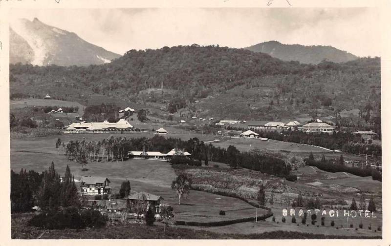 Sumatra Indonesia Brastagi Hotel Birds Eye View Real Photo Postcard J74381