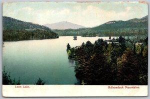Loon Lake Adirondack Mountains New York c1906 Postcard