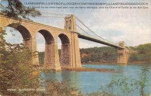 uk5885 menai suspension bridge llanfairpwllgwyngyll  wales   uk