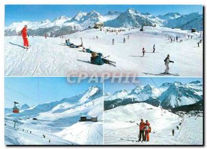 Postcard Modern Arosa Skigebiet