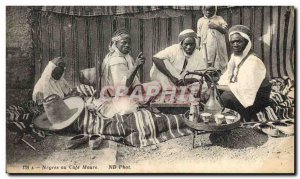 Old Postcard Negroes at the Moorish coffee