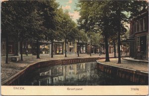 Netherlands Sneek Grootzand Vintage Postcard 04.10